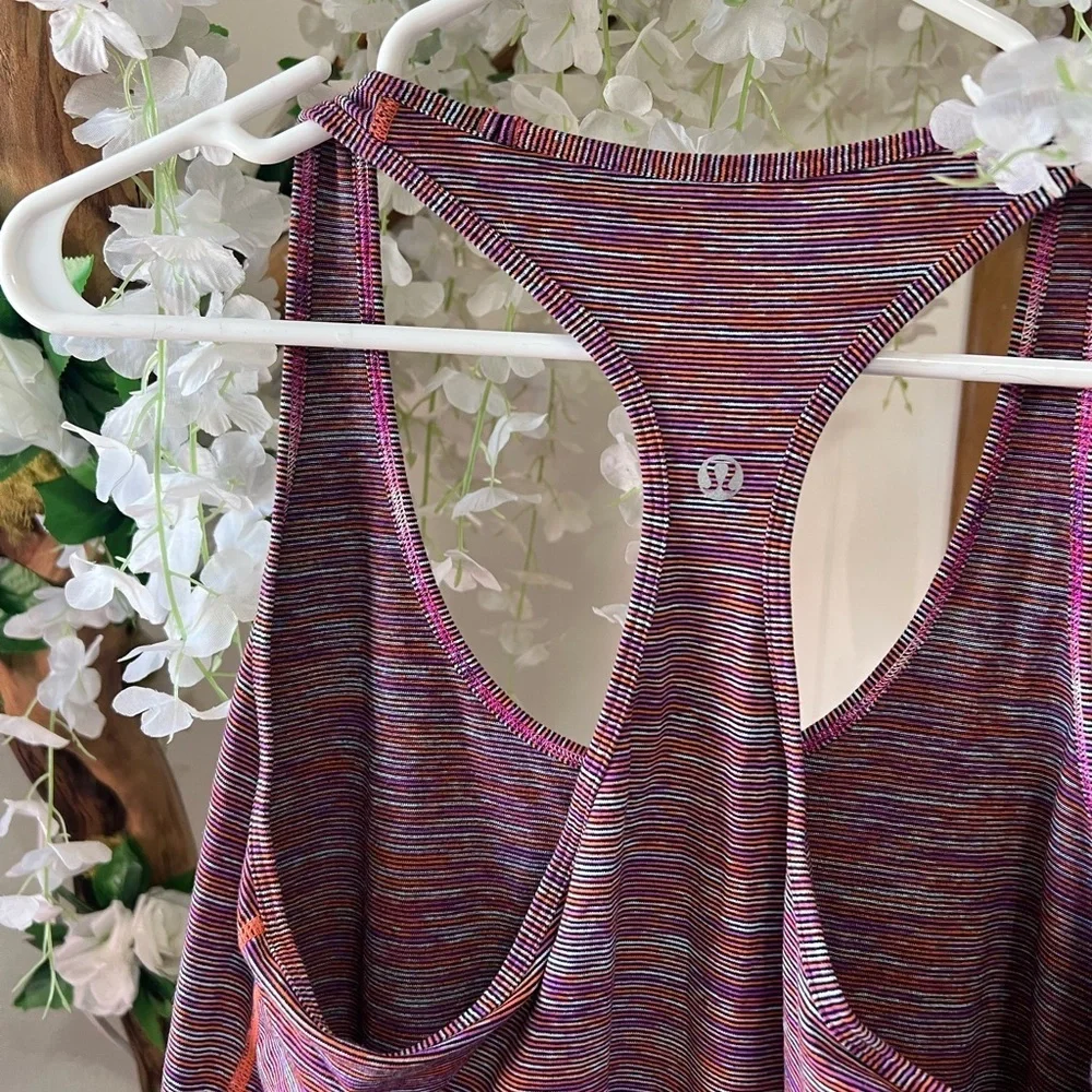 lululemon athletica Purple Pink Fitted Sleeveless Tank Top